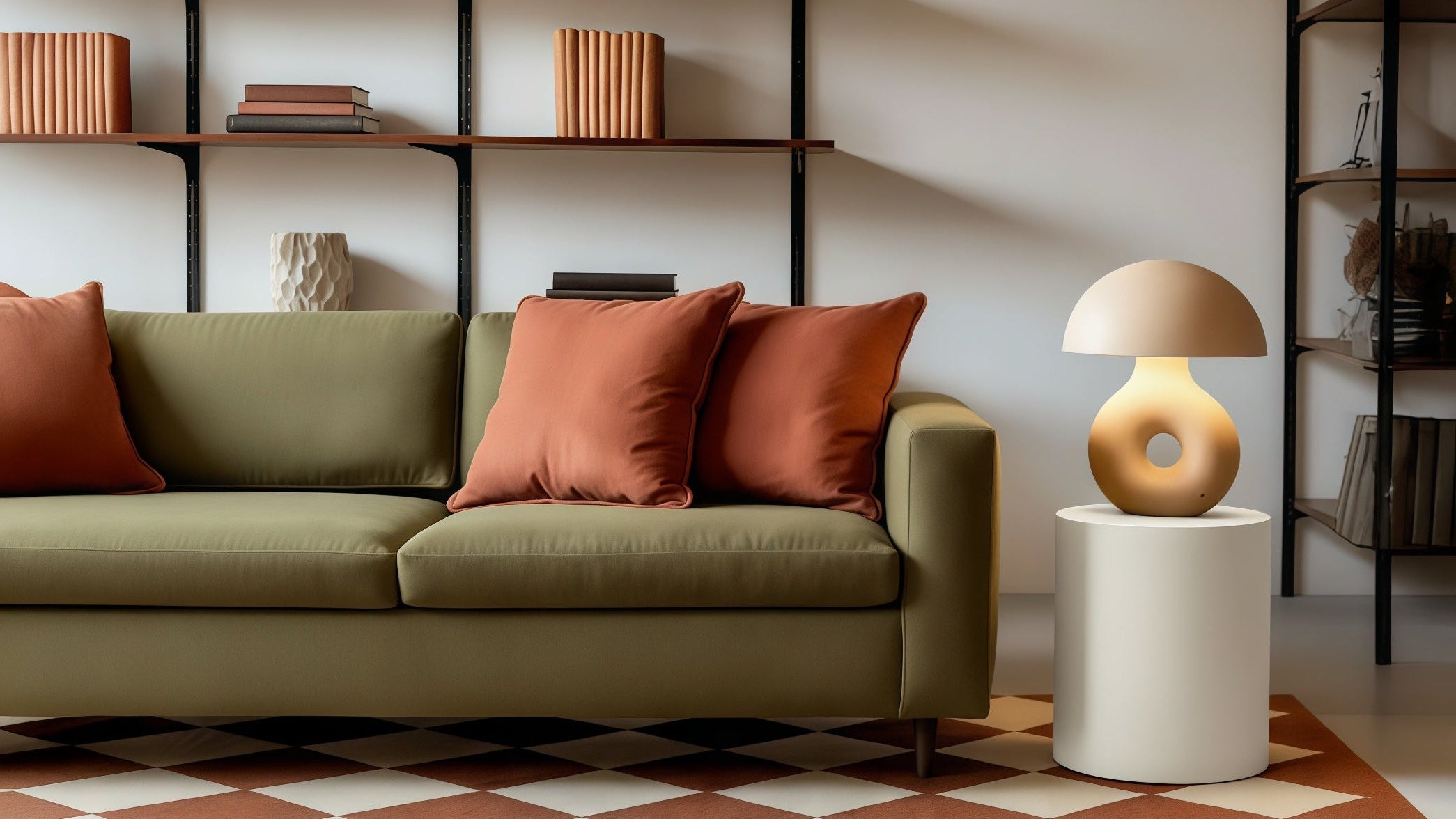 Mesa auxiliar Emiliano de microcemento con diseño elegante y versátil